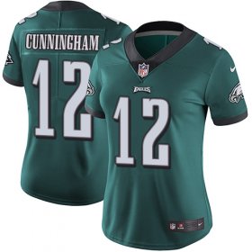 Wholesale Cheap Nike Eagles #12 Randall Cunningham Midnight Green Team Color Women\'s Stitched NFL Vapor Untouchable Limited Jersey