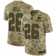Wholesale Cheap Nike Chiefs #26 Le'Veon Bell Camo Men's Stitched NFL Limited 2018 Salute To Service Jersey
