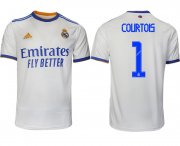 Wholesale Cheap Men 2021-2022 Club Real Madrid home aaa version white 1 Soccer Jerseys