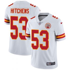 Wholesale Cheap Nike Chiefs #53 Anthony Hitchens White Men\'s Stitched NFL Vapor Untouchable Limited Jersey