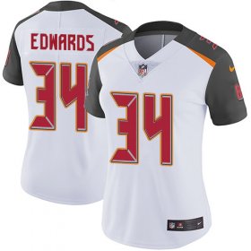 Wholesale Cheap Nike Buccaneers #34 Mike Edwards White Women\'s Stitched NFL Vapor Untouchable Limited Jersey
