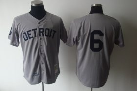 Wholesale Cheap Mitchell And Ness 1968 Tigers #6 Al Kaline Grey Stitched MLB Jersey