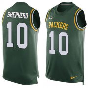 Wholesale Cheap Nike Packers #10 Darrius Shepherd Green Team Color Men's Stitched NFL Limited Tank Top Jersey