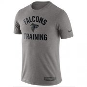 Wholesale Cheap Men's Atlanta Falcons Nike Heathered Gray Training Performance T-Shirt