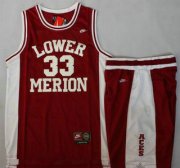 Wholesale Cheap Lower Merion #33 Kobe Bryant Red Basketball Jerseys Shorts Suits