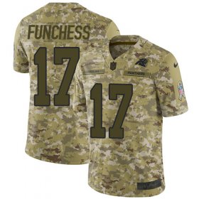 Wholesale Cheap Nike Panthers #17 Devin Funchess Camo Men\'s Stitched NFL Limited 2018 Salute To Service Jersey