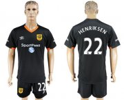 Wholesale Cheap Hull City #22 Henriksen Away Soccer Club Jersey