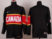 Wholesale Cheap Olympic 2014 CA. Blank Black Stitched NHL Jersey