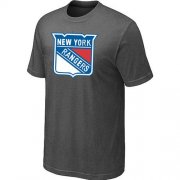 Wholesale Cheap New York Rangers Big & Tall Logo Crow Grey NHL T-Shirt