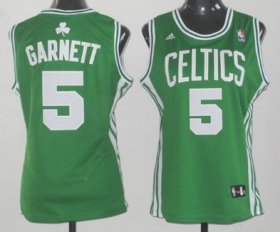 Wholesale Cheap Boston Celtics #5 Kevin Garnett Green Womens Jersey