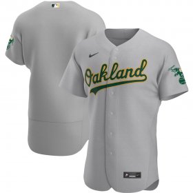 Wholesale Cheap Oakland Athletics Men\'s Nike Gray Road 2020 Authentic Official Team MLB Jersey