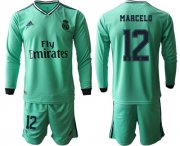 Wholesale Cheap Real Madrid #12 Marcelo Third Long Sleeves Soccer Club Jersey