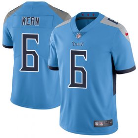 Wholesale Cheap Nike Titans #6 Brett Kern Light Blue Alternate Men\'s Stitched NFL Vapor Untouchable Limited Jersey