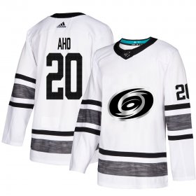 Wholesale Cheap Adidas Hurricanes #20 Sebastian Aho White Authentic 2019 All-Star Stitched Youth NHL Jersey
