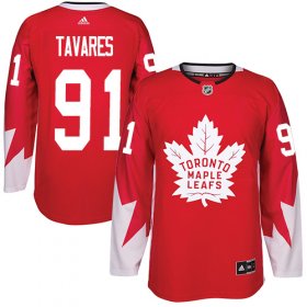Wholesale Cheap Adidas Maple Leafs #91 John Tavares Red Team Canada Authentic Stitched Youth NHL Jersey