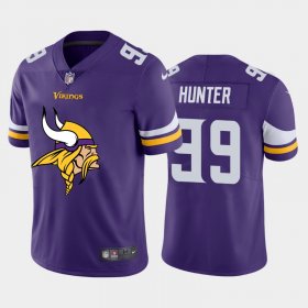 Wholesale Cheap Minnesota Vikings #99 Danielle Hunter Purple Men\'s Nike Big Team Logo Vapor Limited NFL Jersey