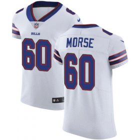 Wholesale Cheap Nike Bills #60 Mitch Morse White Men\'s Stitched NFL Vapor Untouchable Elite Jersey
