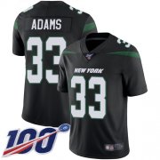 Wholesale Cheap Nike Jets #33 Jamal Adams Black Alternate Youth Stitched NFL 100th Season Vapor Limited Jersey