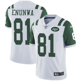 Wholesale Cheap Nike Jets #81 Quincy Enunwa White Men\'s Stitched NFL Vapor Untouchable Limited Jersey