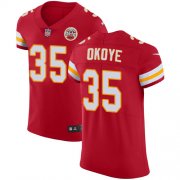 Wholesale Cheap Nike Chiefs #35 Christian Okoye Red Team Color Men's Stitched NFL Vapor Untouchable Elite Jersey