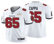 Wholesale Cheap Men's Tampa Bay Buccaneers #65 Alex Cappa White 2021 Super Bowl LV Limited Stitched NFL Jersey