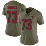 Wholesale Cheap Nike Cardinals #73 Max Garcia Olive Women's Stitched NFL Limited 2017 Salute To Service Jersey
