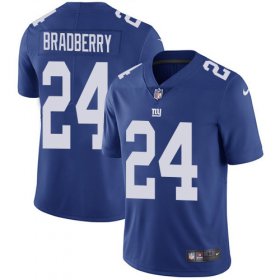 Wholesale Cheap Nike Giants #24 James Bradberry Royal Blue Team Color Men\'s Stitched NFL Vapor Untouchable Limited Jersey