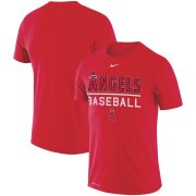 Wholesale Cheap Los Angeles Angels Nike Practice Performance T-Shirt Red
