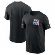 Wholesale Cheap Men's Seattle Seahawks Black 2023 Crucial Catch Sideline Tri-Blend T-Shirt