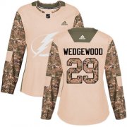Cheap Adidas Lightning #29 Scott Wedgewood Camo Authentic 2017 Veterans Day Women's Stitched NHL Jersey