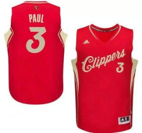 Wholesale Cheap Men\'s Los Angeles Clippers #3 Chris Paul Revolution 30 Swingman 2015 Christmas Day Red Jersey