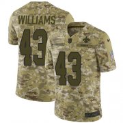 Wholesale Cheap Nike Saints #43 Marcus Williams Camo Men's Stitched NFL Limited 2018 Salute To Service Jersey