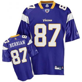 Wholesale Cheap Vikings #87 Bernard Berrian Purple Stitched NFL Jersey