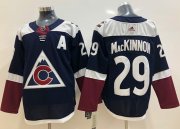 Wholesale Cheap Adidas Avalanche #19 Joe Sakic Navy Alternate Authentic Stitched NHL Jersey