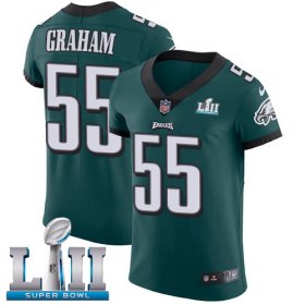Wholesale Cheap Nike Eagles #55 Brandon Graham Midnight Green Team Color Super Bowl LII Men\'s Stitched NFL Vapor Untouchable Elite Jersey