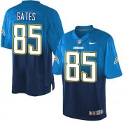 Wholesale Cheap Nike Chargers #85 Antonio Gates Electric Blue/Navy Blue Men's Stitched NFL Elite Fadeaway Fashion Jersey
