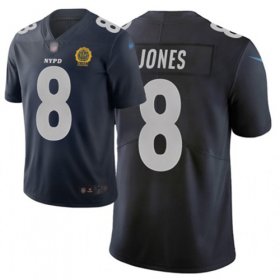 Wholesale Cheap Nike Giants #8 Daniel Jones Navy Men\'s Stitched NFL Limited City Edition Jersey