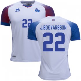 Wholesale Cheap Iceland #22 J.Bodvarsson Away Soccer Country Jersey