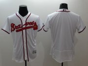 Wholesale Cheap Braves Blank White Flexbase Authentic Collection Stitched MLB Jersey