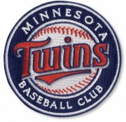 Wholesale Cheap Stitched MLB Minnesota Twins Round Logo Sleeve Patch (2010)