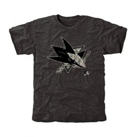 Wholesale Cheap Men\'s San Jose Sharks Black Rink Warrior T-Shirt