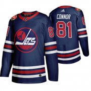 Wholesale Cheap Winnipeg Jets #81 Kyle Connor Men's 2019-20 Heritage Classic Wha Navy Stitched NHL Jersey