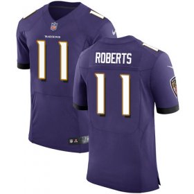 Wholesale Cheap Nike Ravens #11 Seth Roberts Purple Team Color Men\'s Stitched NFL Vapor Untouchable Elite Jersey