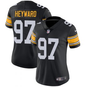 Wholesale Cheap Nike Steelers #97 Cameron Heyward Black Alternate Women\'s Stitched NFL Vapor Untouchable Limited Jersey