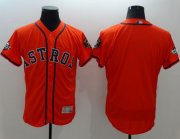 Wholesale Cheap Astros Blank Orange Flexbase Authentic Collection 2019 World Series Bound Stitched MLB Jersey