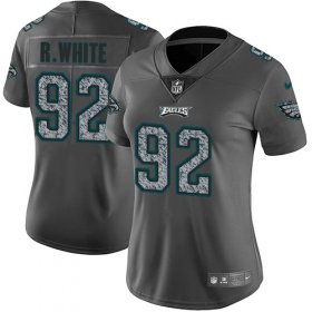 Wholesale Cheap Nike Eagles #92 Reggie White Gray Static Women\'s Stitched NFL Vapor Untouchable Limited Jersey