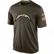 Wholesale Cheap Men's Los Angeles Chargers Salute To Service Nike Dri-FIT T-Shirt