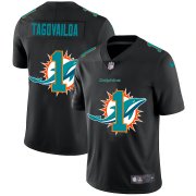 Wholesale Cheap Miami Dolphins #1 Tua Tagovailoa Men's Nike Team Logo Dual Overlap Limited NFL Jersey Black