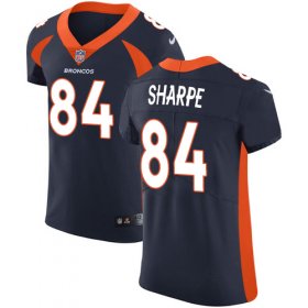 Wholesale Cheap Nike Broncos #84 Shannon Sharpe Navy Blue Alternate Men\'s Stitched NFL Vapor Untouchable Elite Jersey