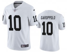 Cheap Men\'s Las Vegas Raiders #10 Jimmy Garoppolo White Vapor Untouchable Stitched Football Jersey